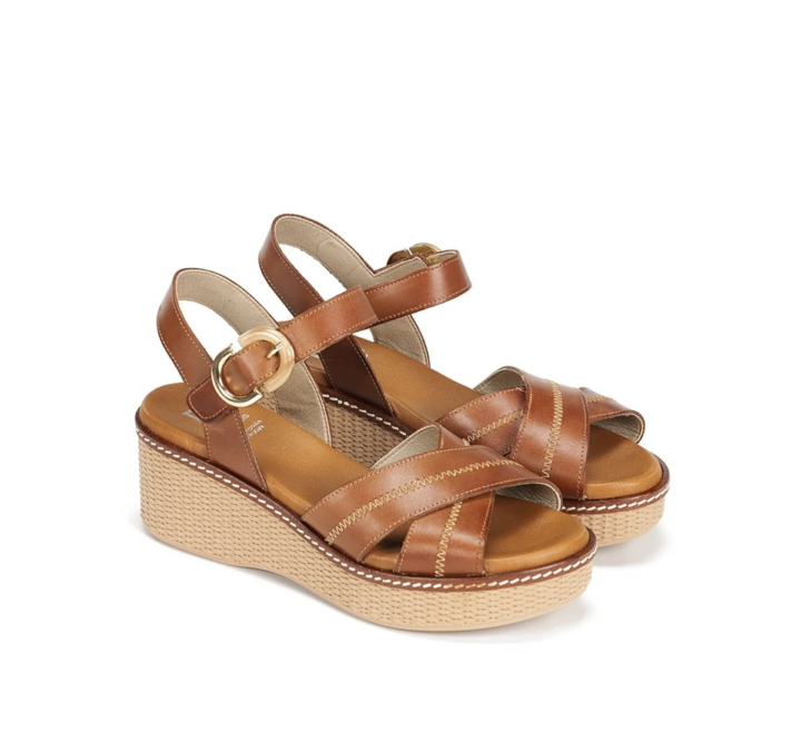 SANNDALO A INCROCIO E BRACCIALETTO CON ZEPPA NIDO DORKING BY FLUCHOS DONNA