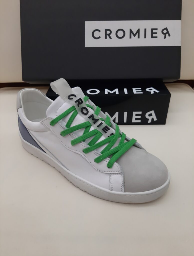 SNEAKERS ALPHA WHITE BLUE CROMIER UOMO
