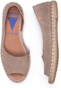 ESPADRILLAS CON PUNTA APERTA CRUZ VERBENAS