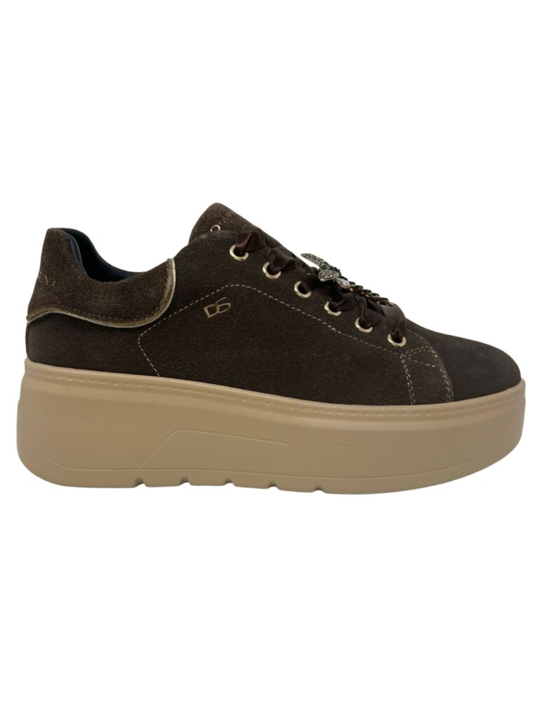 SNEAKERS ALLACCIATA E ZIP LATERALE CON PLATFORM DONNA SERENA