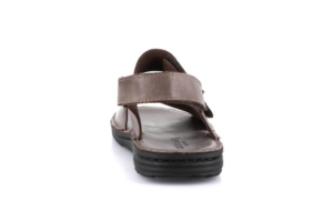 SANDALO CON DOPPIA FASCIA IN PELLE LAPO GRUNLAND UOMO