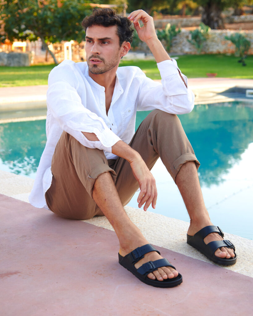 CIABATTA MODELLO BIRKENSTOCK IN GOMMA DATO GRUNLAND UOMO