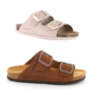CIABATTA A DUE FASCE MODELLO BIRKENSTOCK SARA GRUNLAND DONNA