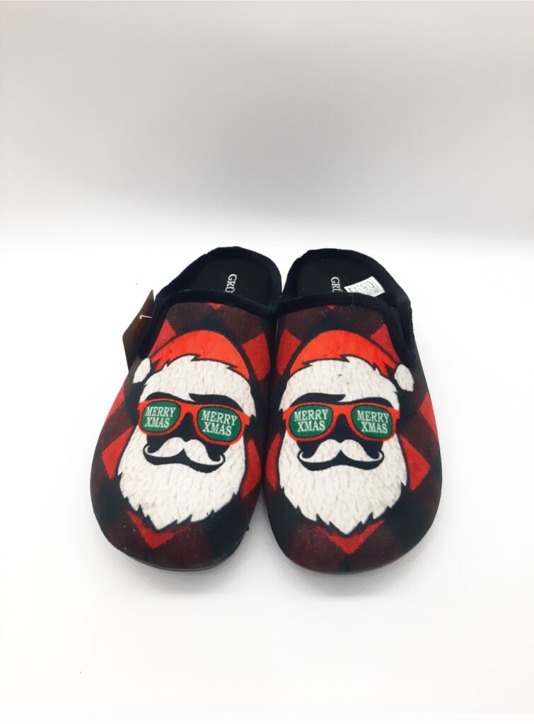 PANTOFOLA NATALIZIA CON BABBO NATALE ORMI GRUNLAND UOMO