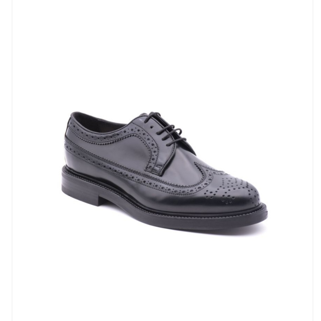 DERBY BROGUE INGLESINA CON MASCHERINA A CODA DI RONDINE ANTICA CUOIERIA SOLDINI UOMO