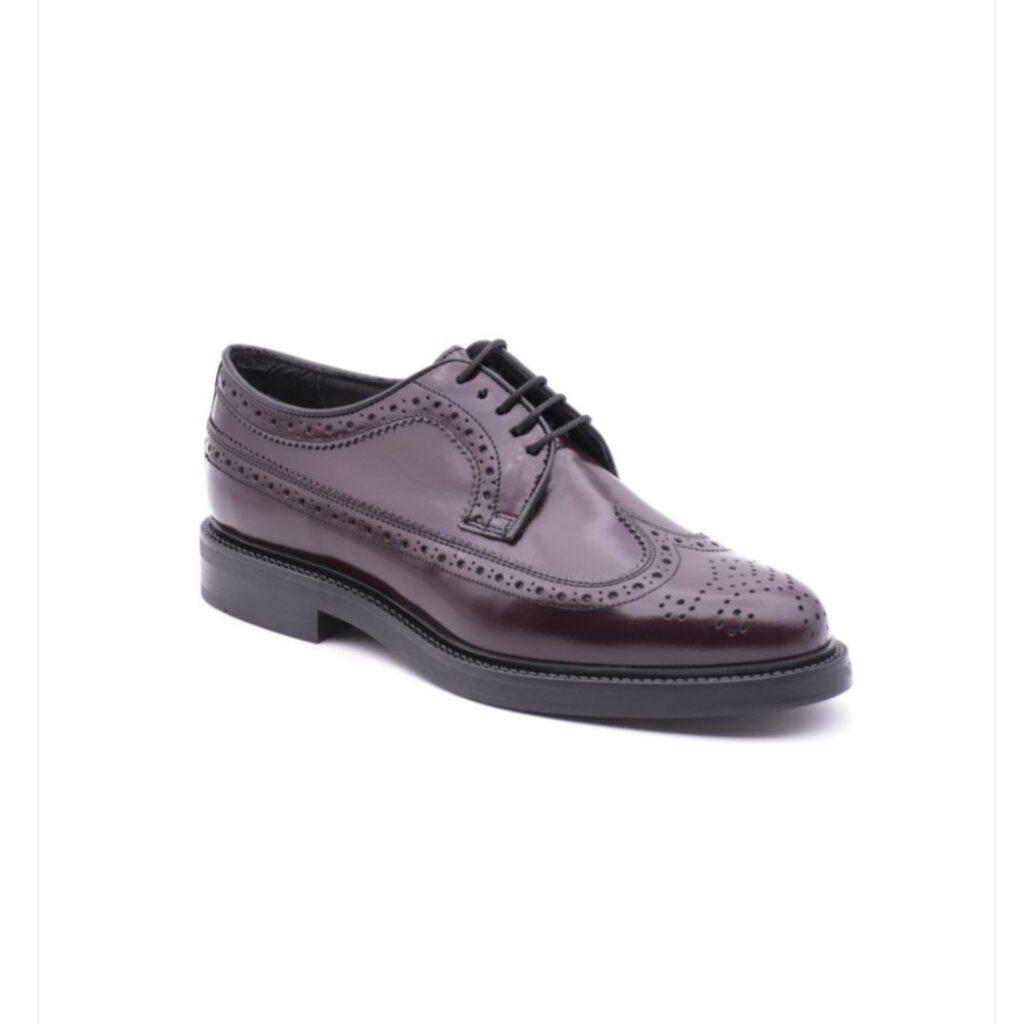 DERBY BROGUE INGLESINA CON MASCHERINA A CODA DI RONDINE ANTICA CUOIERIA SOLDINI UOMO