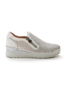 SLIP ON CON ZIP LATERALE CREAM 25 STONEFLY DONNA
