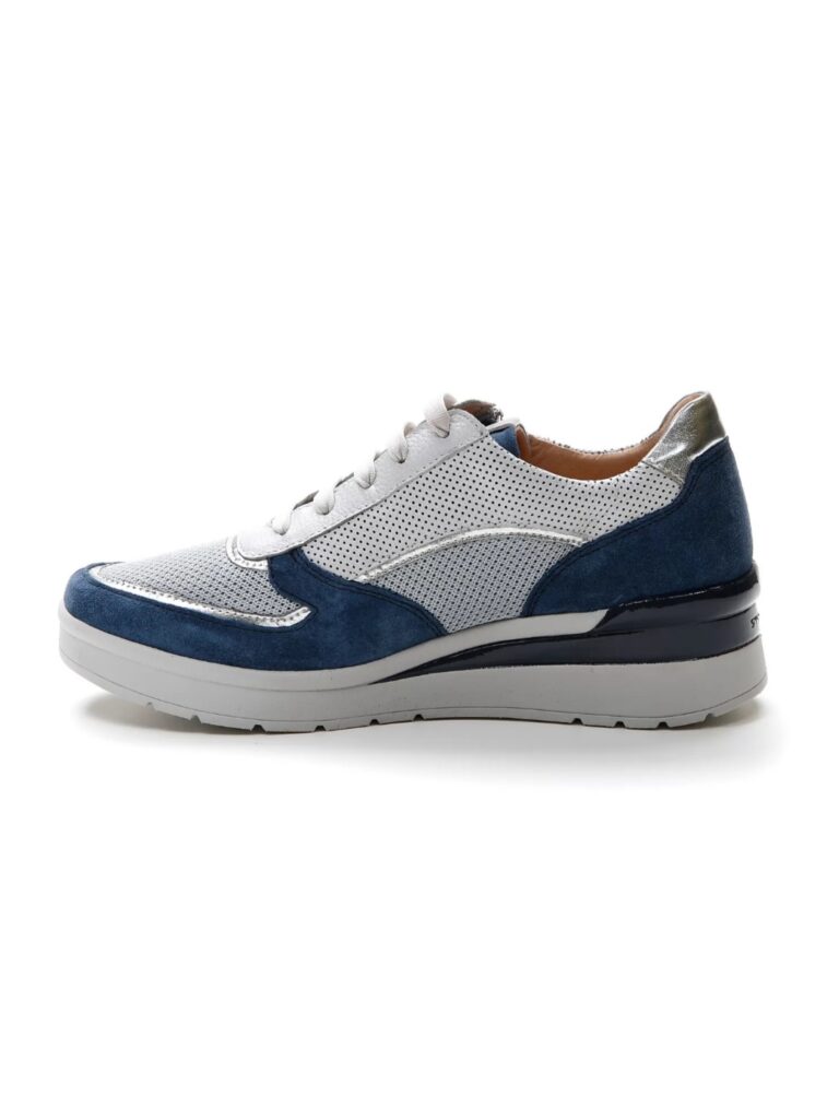 SNEAKER CON LACCI E ZIP LATERALE CREAM STONEFLY DONNA