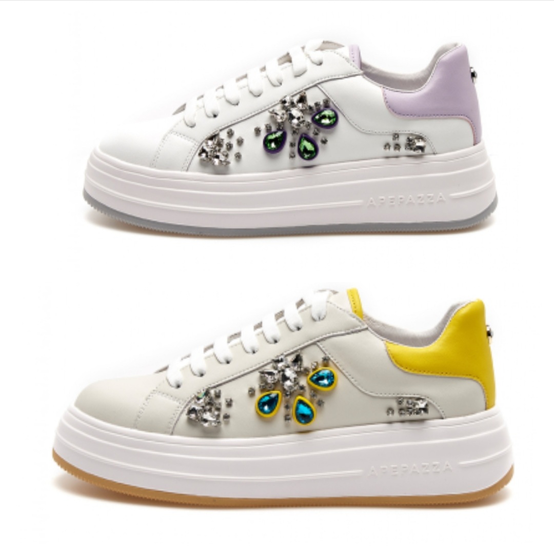 SNEAKER ALLACCIATA CON PIETRE LEDA APEPAZZA