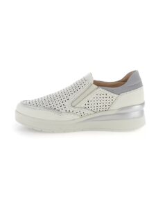 SLIP ON CON ZIP LATERALE CREAM 50 STONEFLY DONNA
