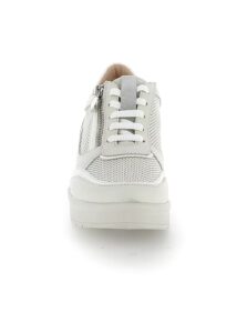 SNEAKER ALLACCIATA CON ZIP LATERALE CREAM 52 STONEFLY DONNA