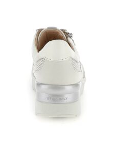 SNEAKER ALLACCIATA CON ZIP LATERALE CREAM 52 STONEFLY DONNA