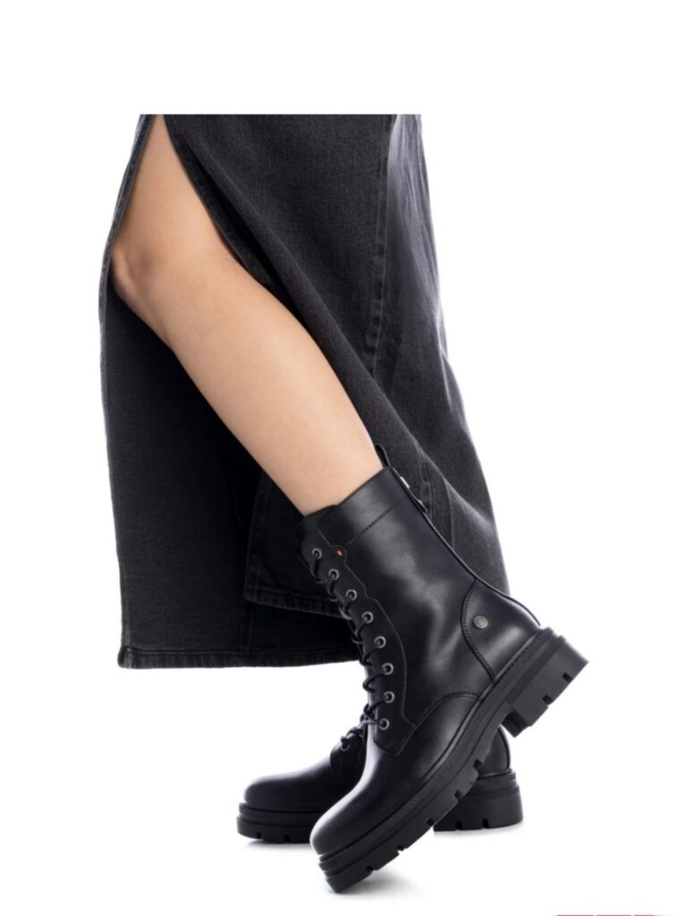 STIVALETTI ANFIBI ALLACCIATI E CON ZIP LATERALE REFRESH DONNA
