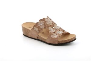 CIABATTA FASCIATA FLOREALE MEMI GRUNLAND DONNA