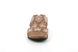 CIABATTA FASCIATA FLOREALE MEMI GRUNLAND DONNA