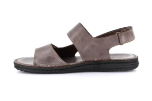 SANDALO CON DOPPIA FASCIA IN PELLE LAPO GRUNLAND UOMO