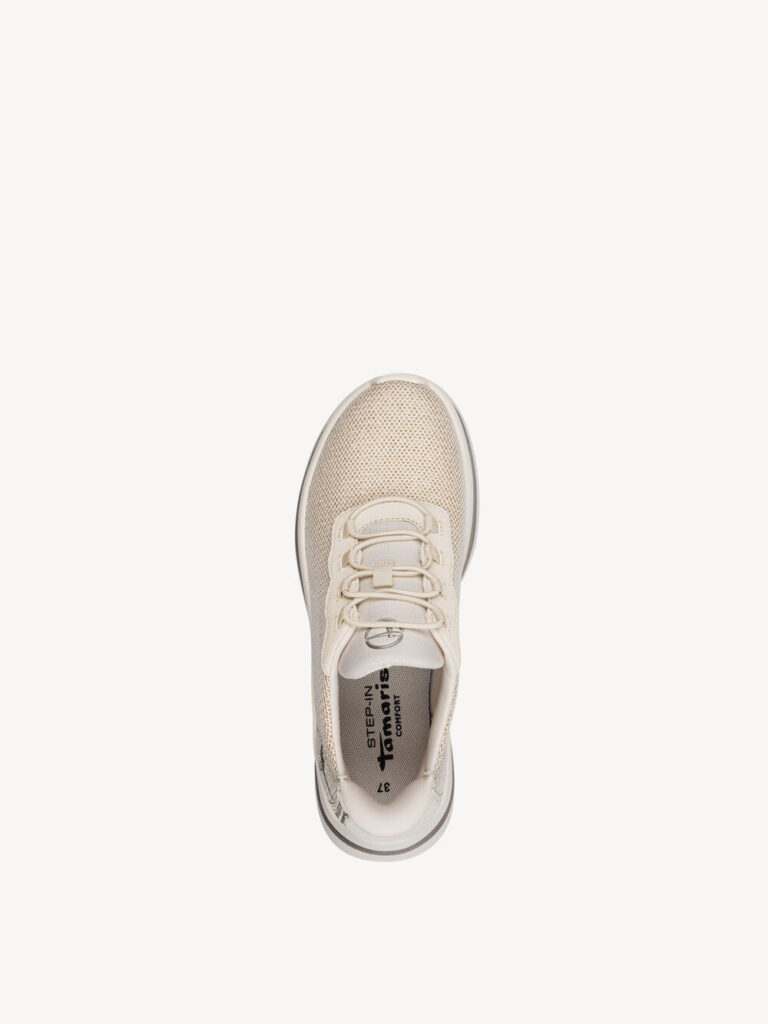 SNEAKERS IN TESSUTO BRILLANTINATO CON LACCI ELASTICI TAMARIS CONFORT
