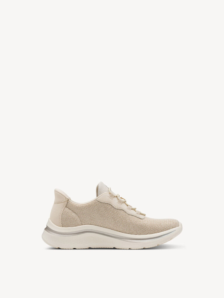 SNEAKERS IN TESSUTO BRILLANTINATO CON LACCI ELASTICI TAMARIS CONFORT