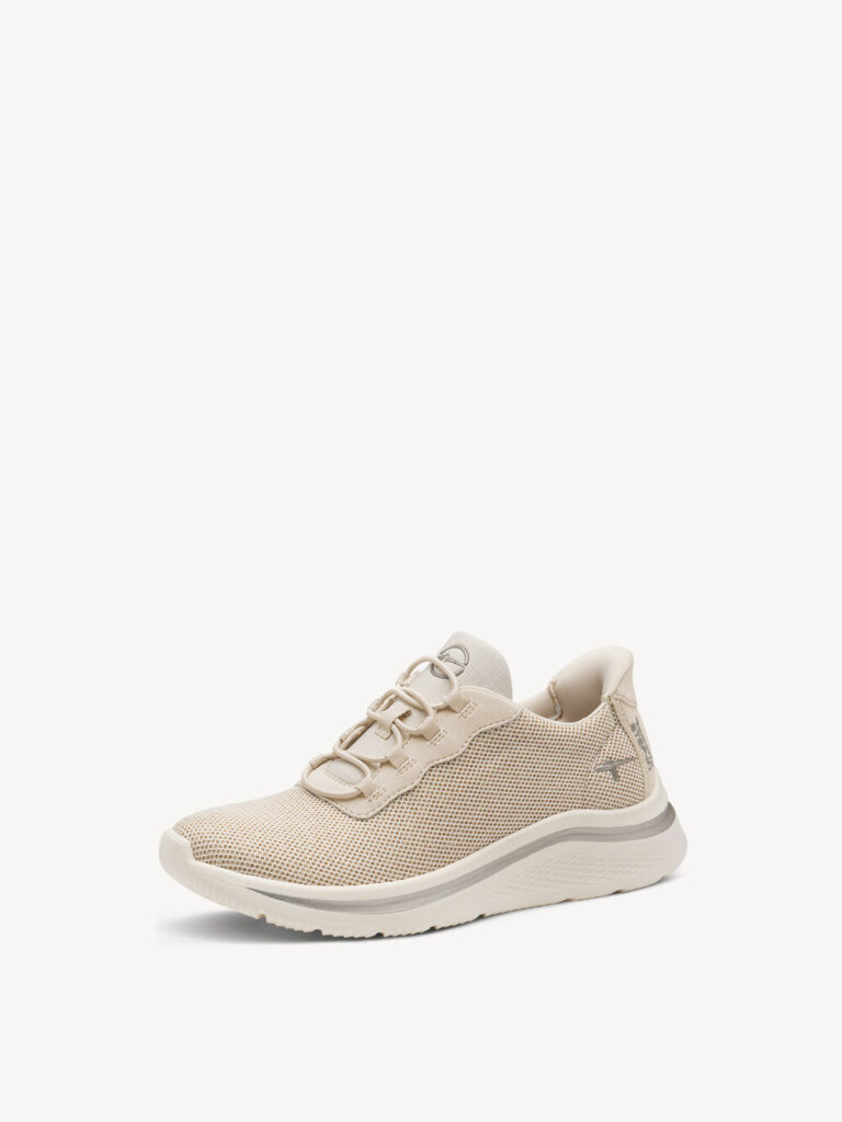 SNEAKERS IN TESSUTO BRILLANTINATO CON LACCI ELASTICI TAMARIS CONFORT