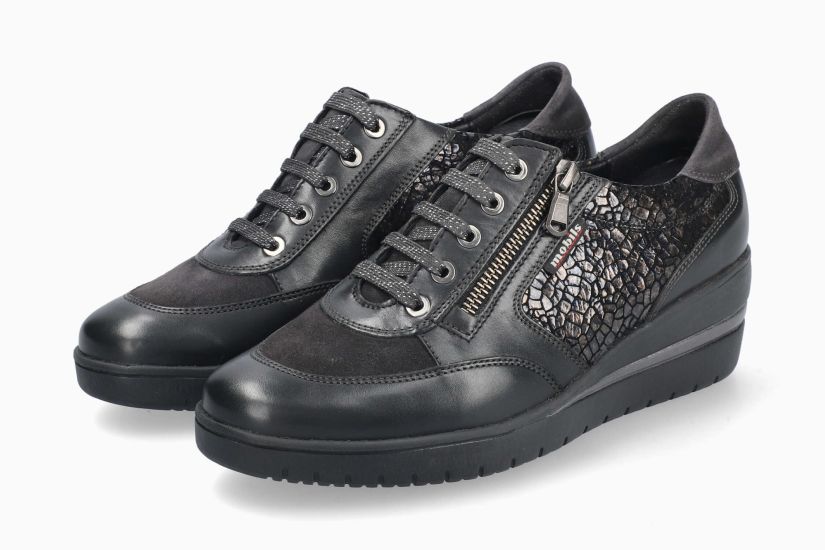 SCARPA ALLACCIATA E ZIP LATERALE PATRIZIA MOBILS ERGONOMIC MEPHISTO DONNA