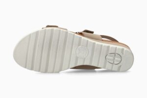 SANDALO A DUE FASCE REGOLABILE CON ZEPPA 3CM MEPHISTO DONNA