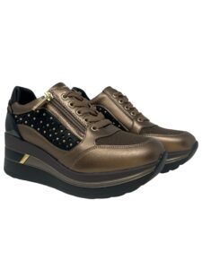 SNEAKERS ALLACCIATA CON ZIP LATERALE DONNA SERENA