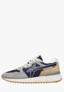 SNEAKER STRINGATA CAMOSCIO E TESSUTO YAK-M WIZZ W6YZ UOMO 2015185261B27