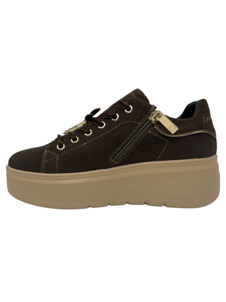 SNEAKERS ALLACCIATA E ZIP LATERALE CON PLATFORM DONNA SERENA