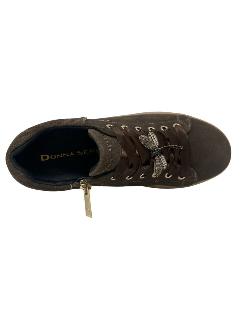 SNEAKERS ALLACCIATA E ZIP LATERALE CON PLATFORM DONNA SERENA