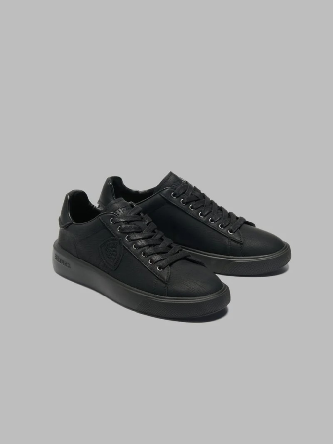 SNEAKER IN NABUCK CON FONDO A CASSETTA BUCK 13 BLAUER UOMO
