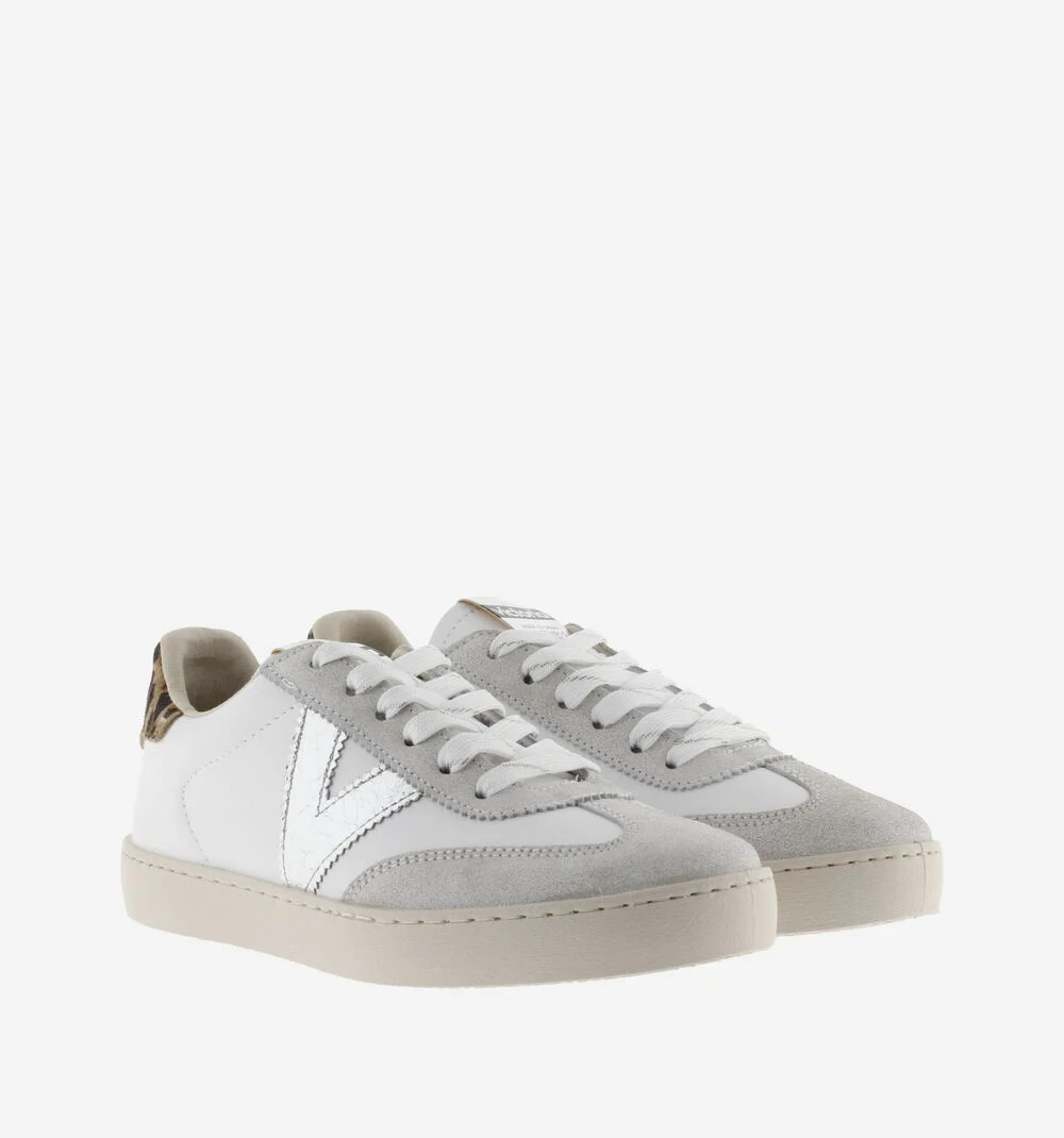 SNEAKERS BASSE BERLIN CON INSERTO ANIMALIER VICTORIA DONNA
