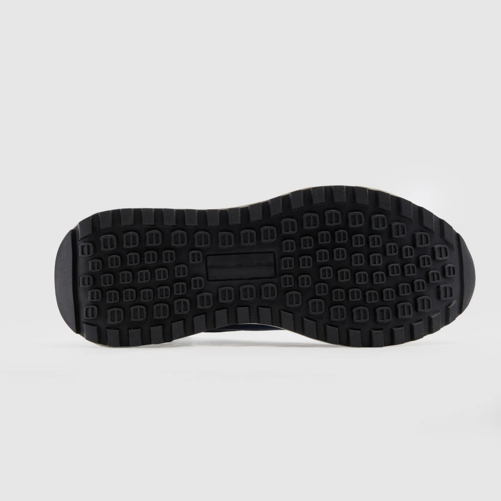SNEAKER STRINGATA CAMOSCIO E TELA PIQUADRO