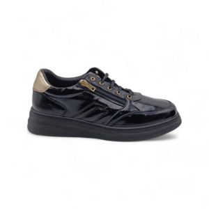 SNEAKERS IN NAPLAK CON ZIP LATERALE FRAU DONNA