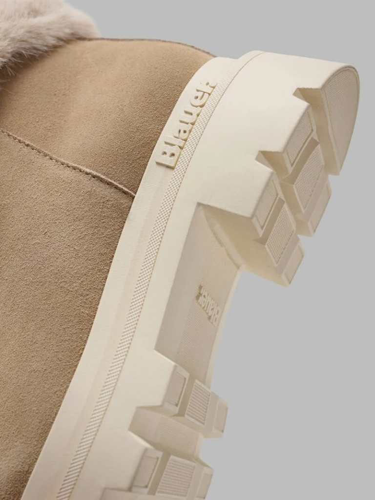 STIVALETTO CON ZIP LATERALE E PELLICCIOTTO KIMMEL BLAUER DONNA