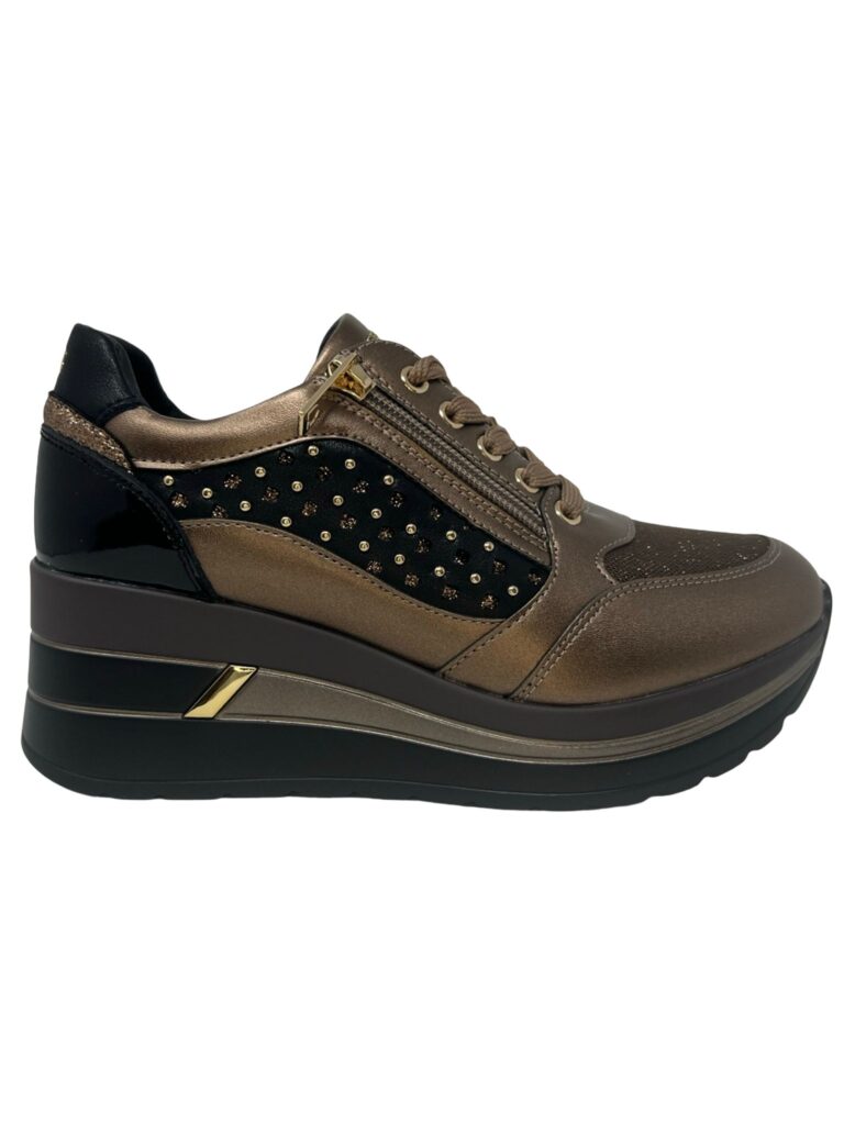 SNEAKERS ALLACCIATA CON ZIP LATERALE DONNA SERENA