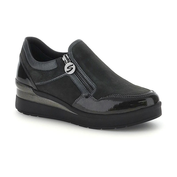 SNEAKER A SLIP ON CON ZIP LATERALE CREAM 62 STONEFLY DONNA 222962