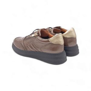 SNEAKERS IN NAPLAK CON ZIP LATERALE FRAU DONNA