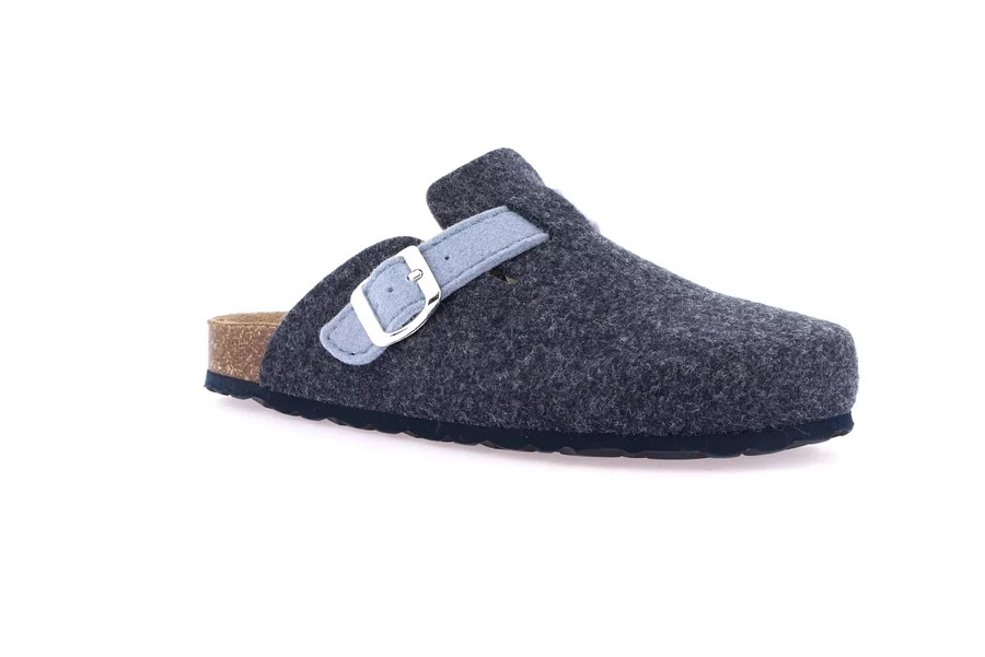 PANTOFOLA IN FELTRO CON PLANTARE IN SUGHERO SARA GRUNLAND DONNA